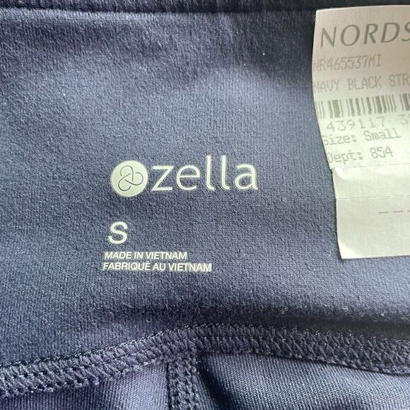 Zella Live In High Waist Mini Flare Leggings - Navy / Black Stripe - S NWOT - Picture 5 of 10